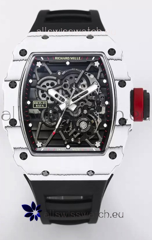 Richard Mille RM35-01 Rafael Nadal Carbon Fiber Casing with Genuine Tourbillon Super Clone Watch