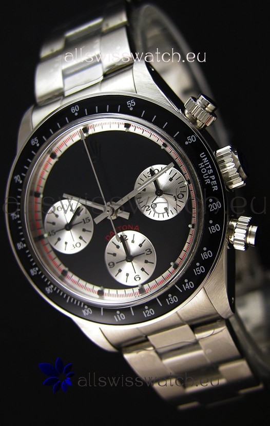 Rolex Daytona Paul Newman Blacked out Swiss Replica Watch - 904L Steel Watch 