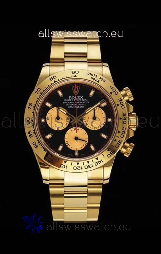 Rolex Daytona 116508 Yellow Gold Original Cal.4130 Movement - 1:1 Mirror 904L Steel Watch