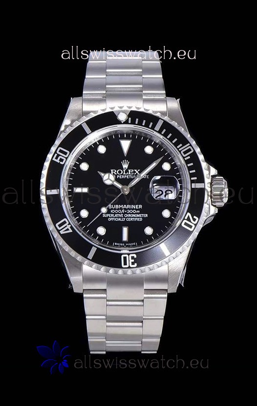 Rolex Submariner Classic Edition Swiss Replica Watch 904L Steel Casing - 1:1 Mirror Replica