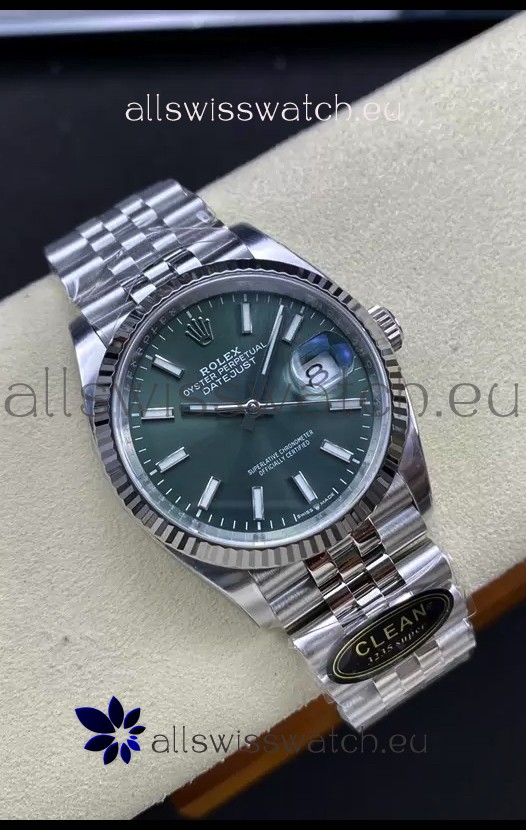 Rolex Datejust Cal.3235 Movement 1:1 Mirror Replica 904L Steel 36MM - Green Dial