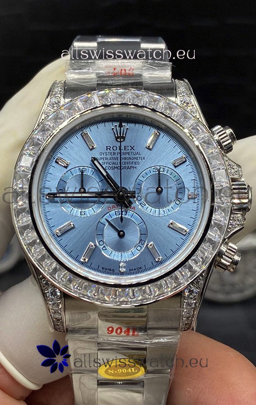 Rolex Cosmograph Daytona M116506-0002 ICE BLUE Dial Original Cal.4130 Movement - Ultimate 904L Steel Watch