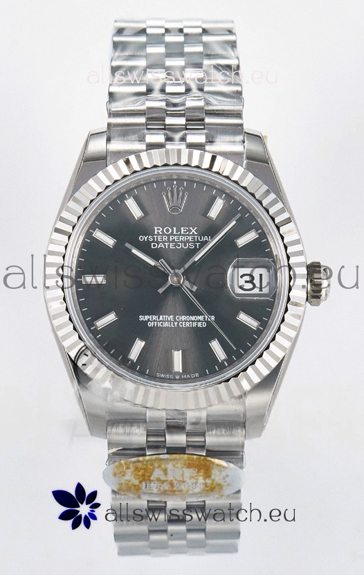 Rolex Super Clone Datejust ETA 2688 Movement 31MM Stainless Steel Case Grey Dial Watch