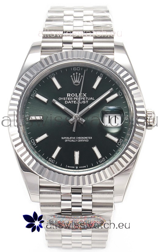 Rolex Datejust 126334 41MM Cal.3135 72 Hours Power Green Dial 1:1 Mirror Replica in 904L 