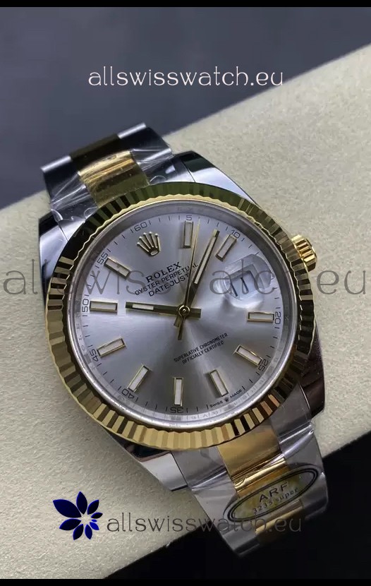 Rolex Datejust M126333 41MM ETA3235 72 Hours Power Steel Dial Oyster 1:1 Mirror Replica Yellow Gold 904L Steel