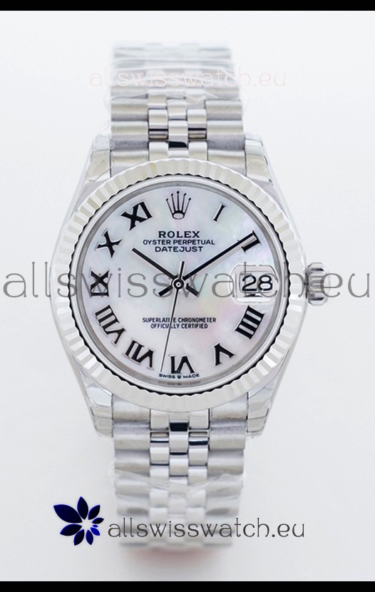 Rolex Datejust M126234 36MM ETA2836 White Mother of Pearl Dial - Roman Numerals 