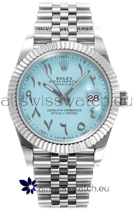 Rolex Datejust M126300 41MM ETA3235 Tiffany Blue Arabic Dial - 904L Steel Casing 