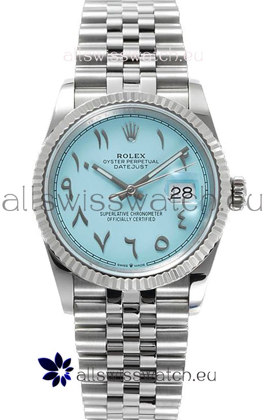 Rolex Datejust M126234 36MM ETA3235 Tiffany Blue Dial - 904L Steel Casing 