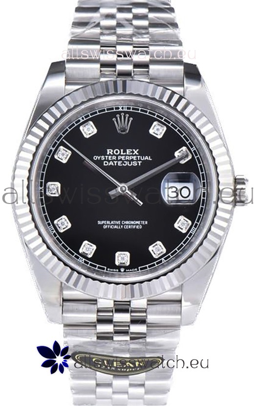Rolex Datejust 126334 41MM ETA3235 72 Hours Power Black Dial Jubilee 1:1 Mirror Replica