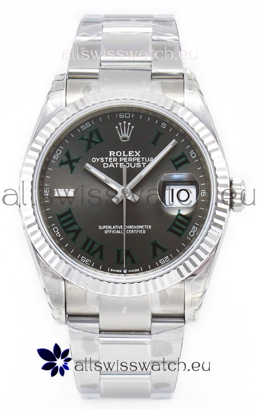 Rolex Datejust 126330 Wimbledon 41MM ETA3235 Grey Dial 72 Hours Power 1:1 Mirror Replica