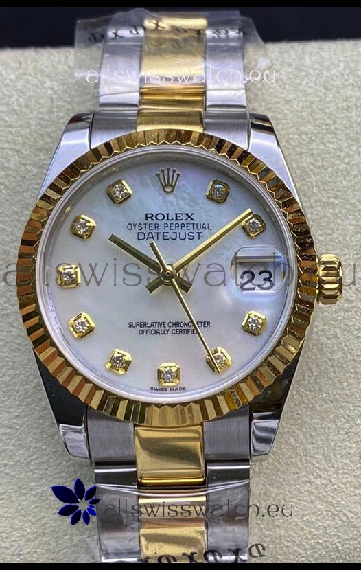 Rolex Datejust 278273 31MM Swiss Replica in 904L Steel in White Pearl Dial - 1:1 Mirror Replica