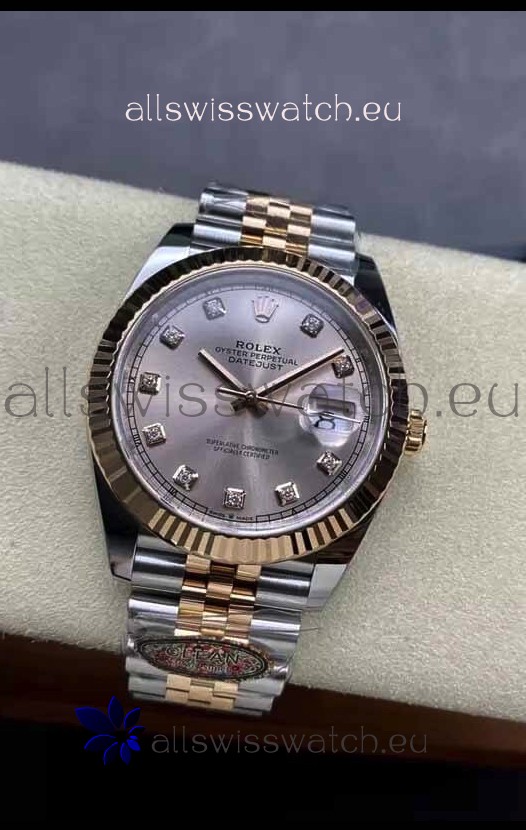 Rolex Datejust Cal.3235 Movement 1:1 Mirror Replica 904L Steel 41MM - Two Tone Rose Gold 