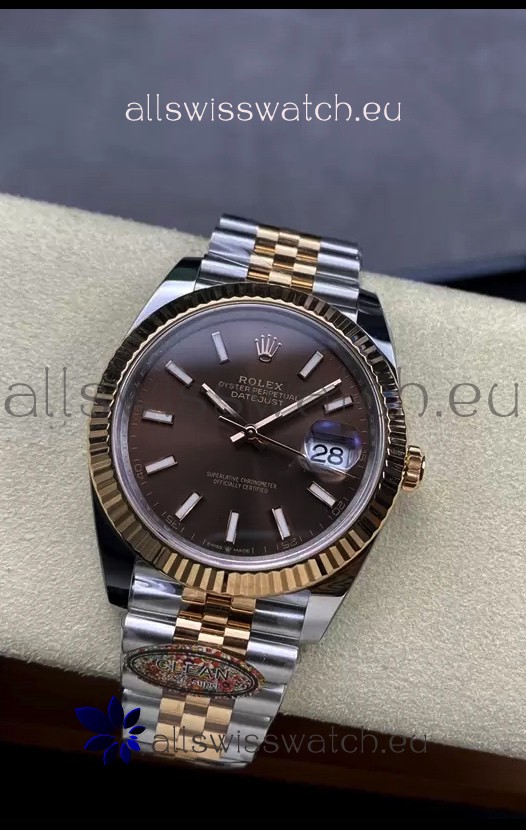 Rolex Datejust 126331 41MM ETA 3235 Swiss 1:1 Mirror Replica Watch in Rose Gold 904L Steel