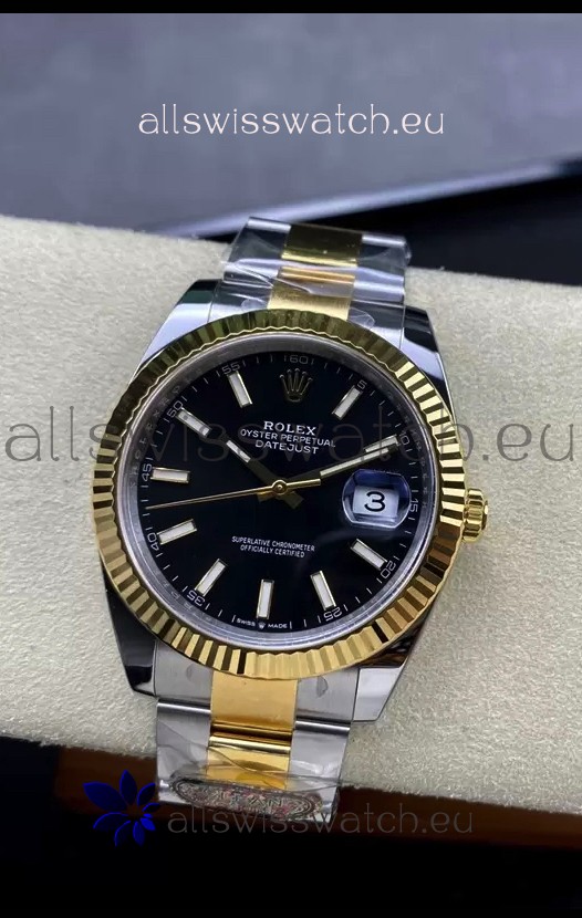 Rolex Datejust 126331 41MM ETA 3235 Swiss 1:1 Mirror Replica Watch in Yellow Gold 904L Steel 