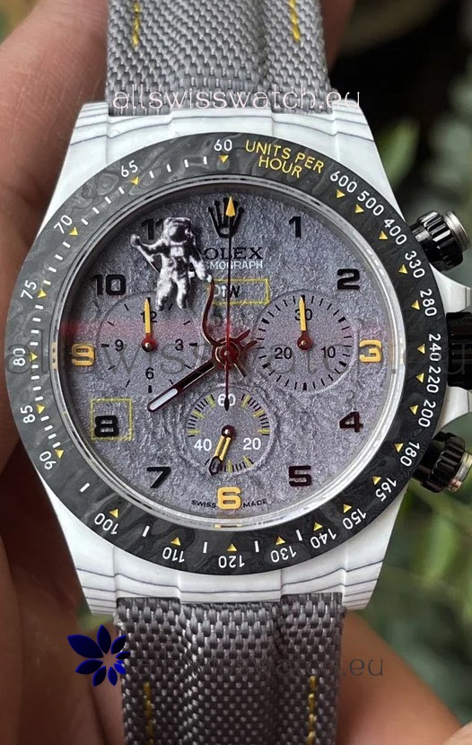 Rolex Cosmograph Daytona DiW Space Mission Carbon Fiber Watch Cal.4130 Movement