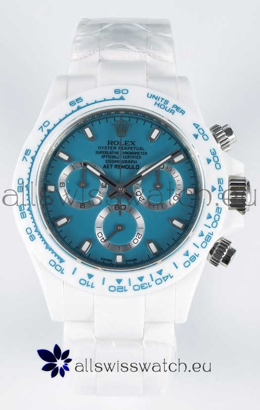 Rolex Daytona AET Remould Dark Blue Dial Full Ceramic Strap Watch in Cal.4130 Movement