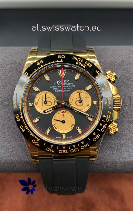 Rolex Daytona Super Clone M126518 Yellow Gold Grey Dial Original Cal.4131 Movement