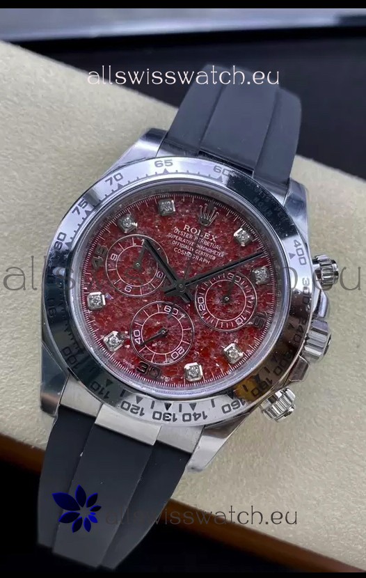 Rolex Cosmograph Daytona Grossular Rubellite Dial Original Cal.4130 Movement - 904L Steel Watch