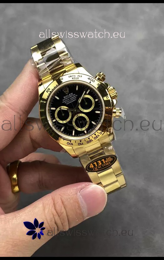 Rolex Cosmograph Daytona M126518 Yellow Gold Casing and Black Dial Original Cal.4131 Movement