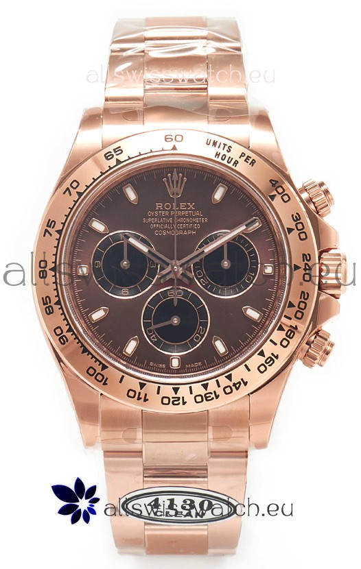 Rolex Cosmograph Daytona M116505 Rose Gold Casing and Brown Dial Original Cal.4130 Movement