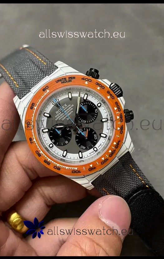 Rolex Cosmograph Daytona DiW OCELLARIS Edition White Carbon Fiber Watch - Cal.4130 Movement 