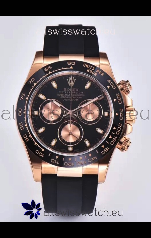 Rolex Cosmograph Daytona M116515 Rose Gold Original Cal.4130 Movement - 904L Steel Watch