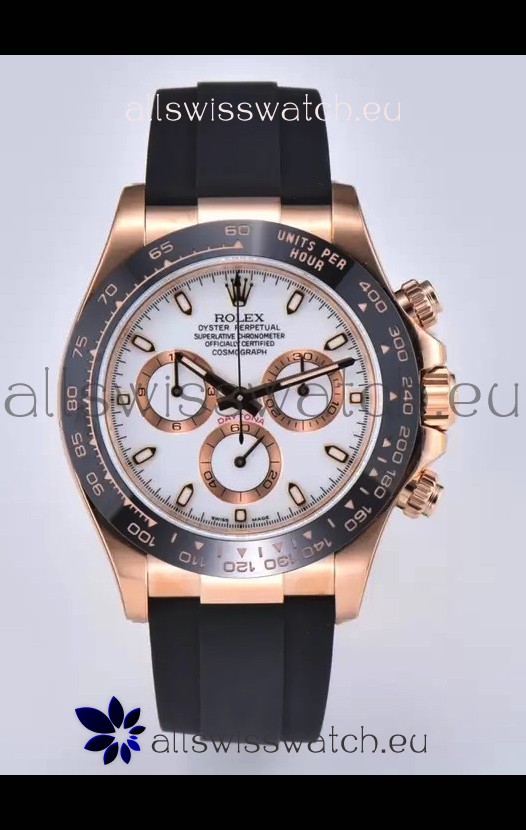 Rolex Cosmograph Daytona M116515 Rose Gold Original Cal.4130 Movement - 904L Steel Watch