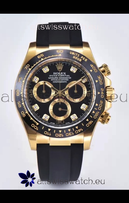 Rolex Cosmograph Daytona M116518LN Yellow Gold Original Cal.4130 Movement - 904L Steel Watch