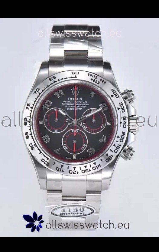 Rolex Cosmograph Daytona M116519 Original Cal.4130 Movement - 904L Steel Watch Black Dial