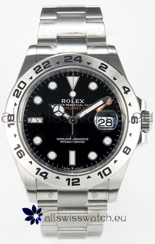 Rolex Explorer II Super Clone M216570-002 1:1 Mirror Replica Watch - Black Dial CAL. 3285 Movement