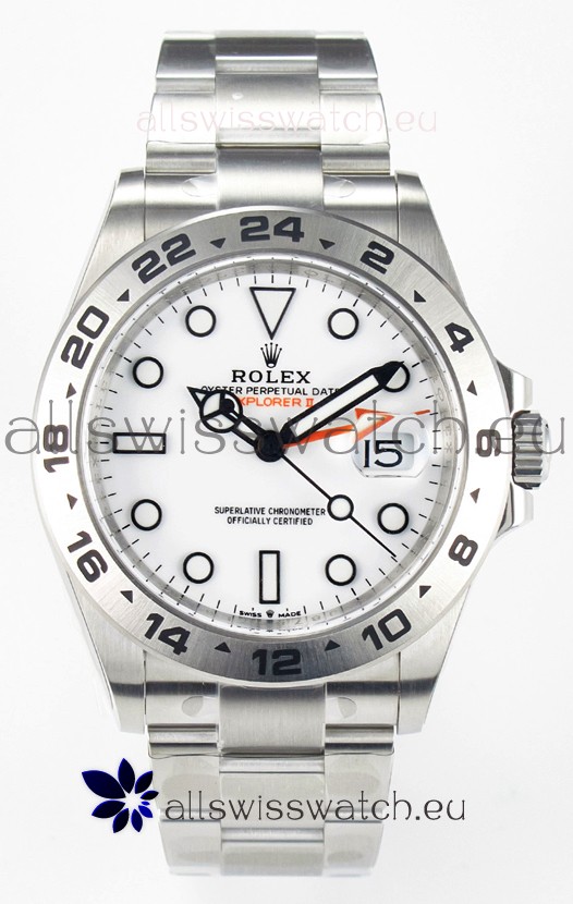 Rolex Explorer II Super Clone M216570-002 1:1 Mirror Replica Watch - White Dial CAL. 3285 Movement