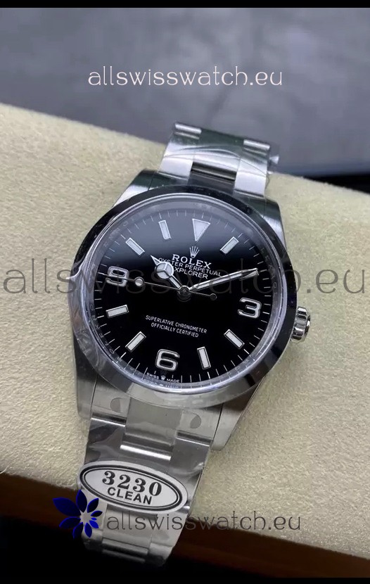 Rolex Explorer I M124270 Black Dial 36MM - 904L Steel in ETA 3230 Movement 