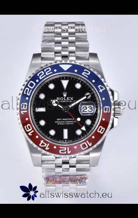 Rolex GMT Masters II m126710BLRO PEPSI Cal.3285 Movement Swiss Replica - Ultimate 904L Steel Watch