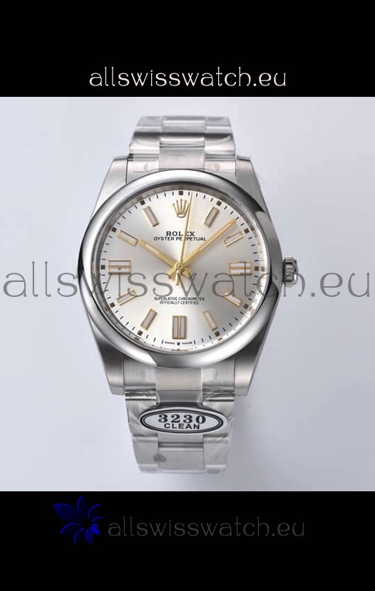 Rolex Oyster Perpetual REF#124300 36MM Cal.3230 Movement Swiss Replica Steel Dial 904L Steel 1:1 Mirror Replica Watch