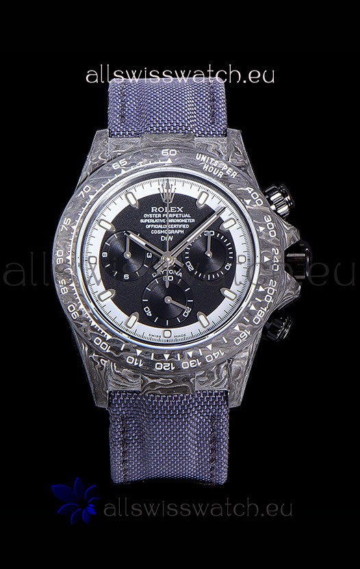 Rolex Daytona DiW Edition "Cream Invert" Forged Cabon Casing 1:1 Mirror Replica