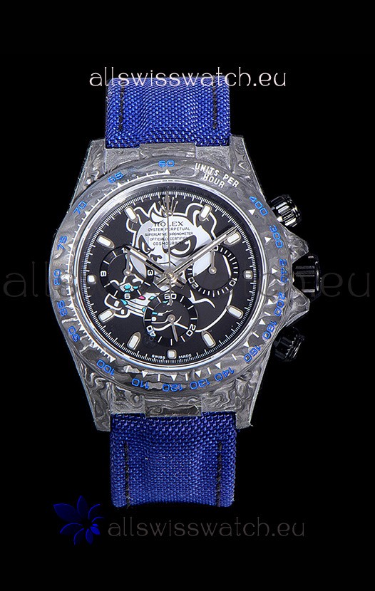 Rolex Daytona DiW Edition PANDA Edition Forged Cabon Casing 1:1 Mirror Replica