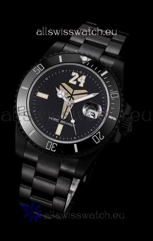 Rolex Submariner Swiss Kobe Bryant Edition Swiss Replica Watch in PVD Coated Case