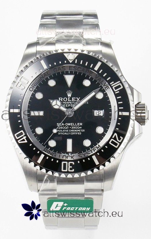 Rolex Sea-Dweller Deepsea Super Clone 126660LN Swiss Replica Watch 1:1 Mirror Replica in 904L Steel Case