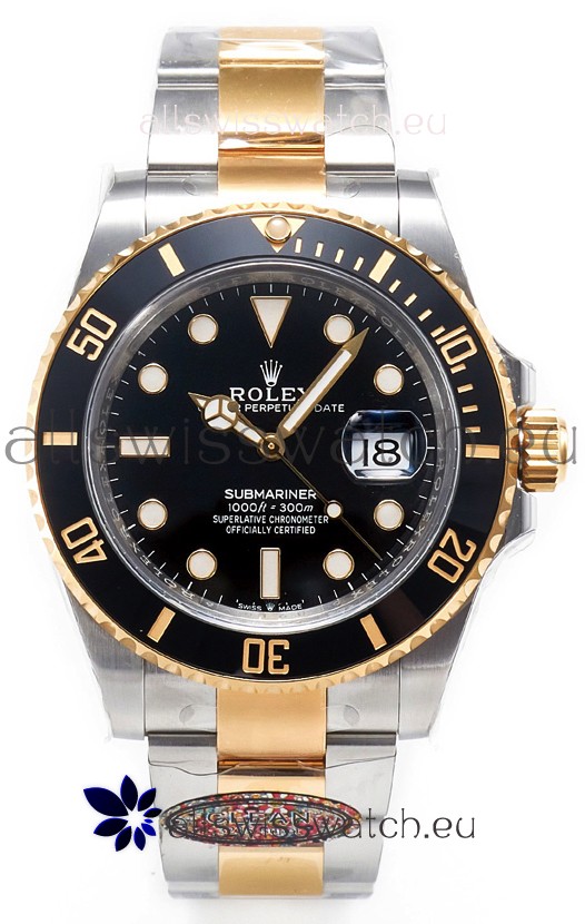 Rolex Submariner 41MM Date Ceramic Two Tone 126613LN - Replica 1:1 Mirror - Ultimate 904L Steel Watch