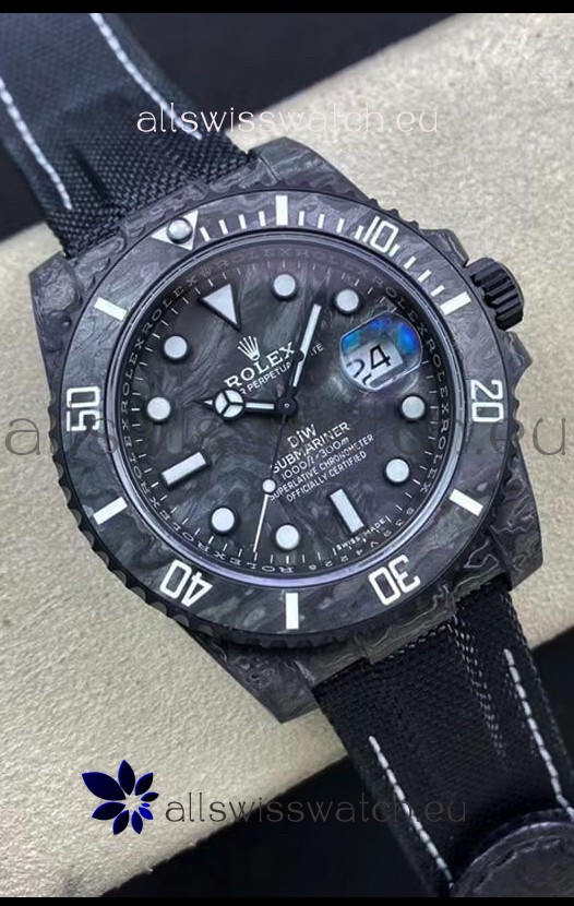 Rolex Submariner DiW Carbon Fiber Edition Swiss Replica Watch - 1:1 Mirror Replica