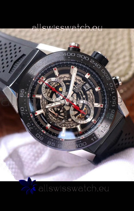 Tag Heuer Carrera Heuer 01 Swiss Replica Watch in Steel Casing