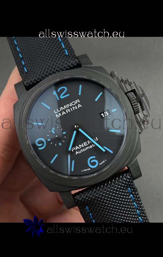 Panerai Luminor Marina Carbotech PAM1661 Edition 1:1 Mirror Swiss Replica Watch in Carbon Casing