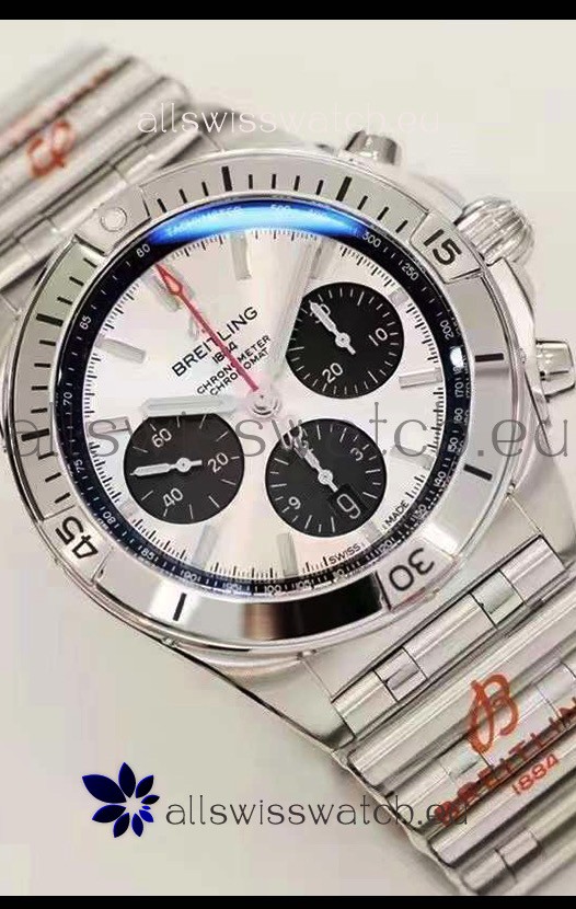 Breitling Chronomat B01 42 Edition Swiss 904L Steel Casing Silver Dial 1:1 Mirror Replica Watch