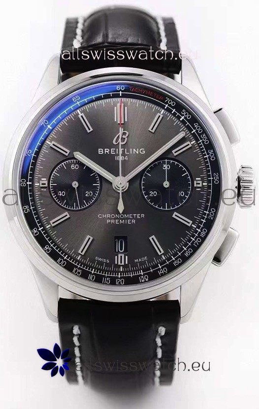 Breitling Premier B01 Chronograph 42 Edition Watch 1:1 Mirror Quality in Grey Dial 