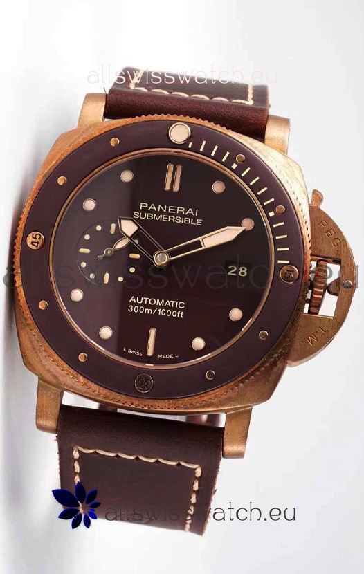 Panerai Submersible PAM968 Bronzo 1:1 Mirror Quality Replica Swiss P9010 Movement