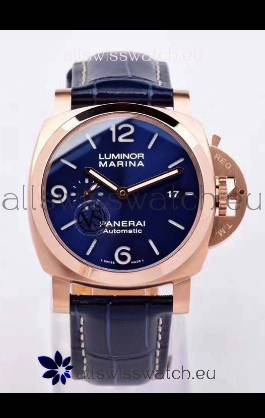 Panerai Luminor Marina PAM1112 Rose Gold 1:1 Mirror Quality Swiss Replica Watch 