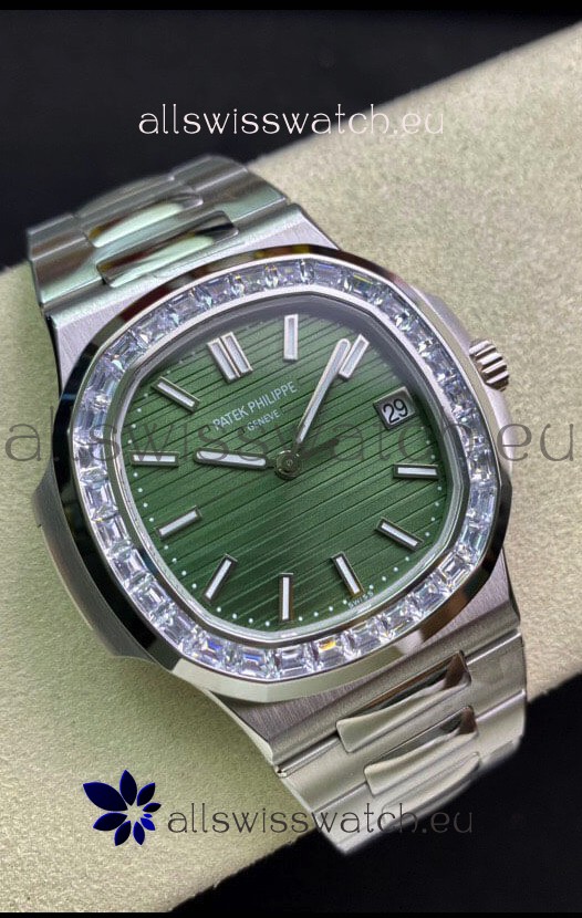 Patek Philippe Nautilus 5711 904L Steel 2023 Updated Mirror Replica Watch - Green Dial