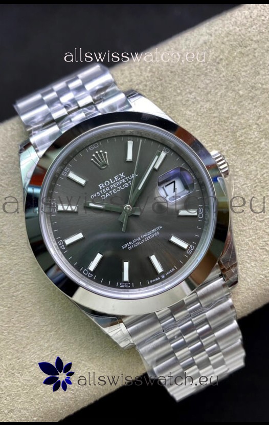 Rolex Datejust 126300 41MM Cal.3135 Swiss 1:1 Mirror Replica Watch in 904L Grey Dial