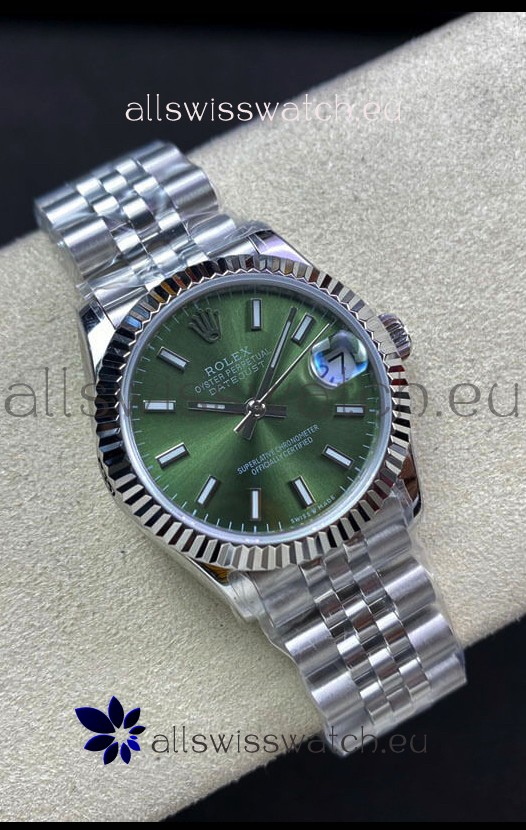 Rolex Datejust 278274 31MM Swiss Replica in 904L Steel in Green Dial - 1:1 Mirror Replica