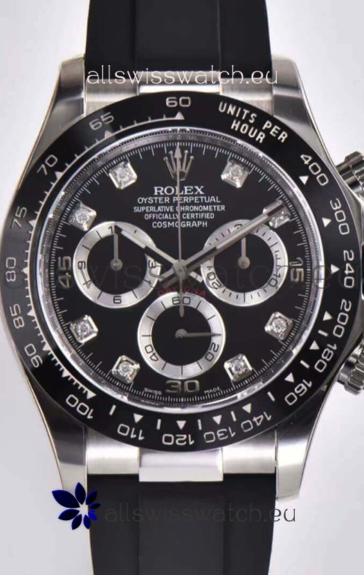 Rolex Cosmograph Daytona 116509 Black Dial Cal.4130 Movement - 904L Steel Watch